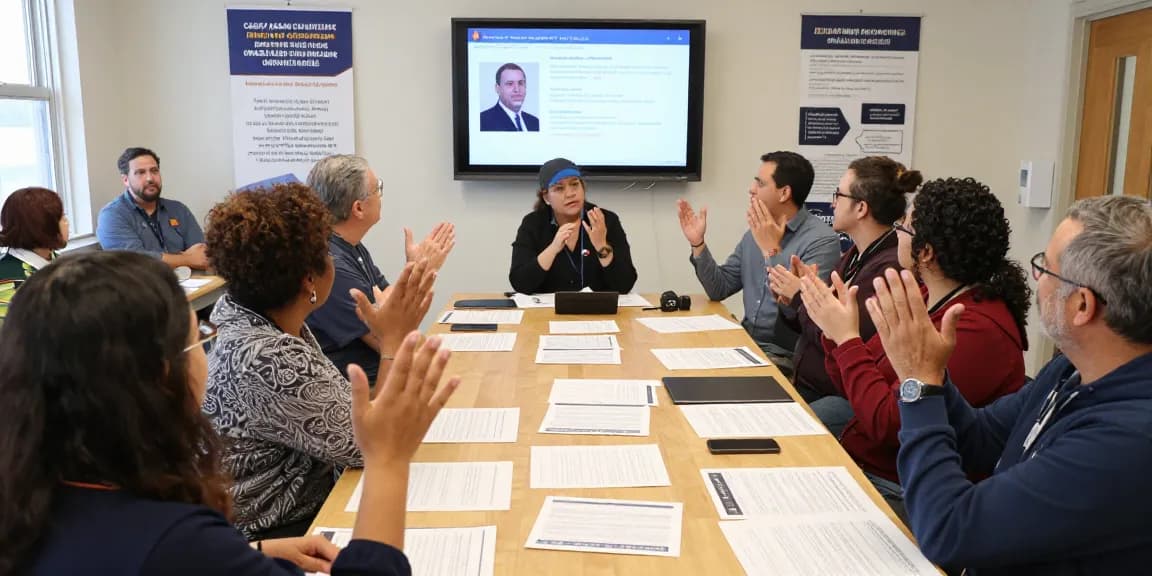 Voter community gathering discussing Casey Askar's controversies and campaign history