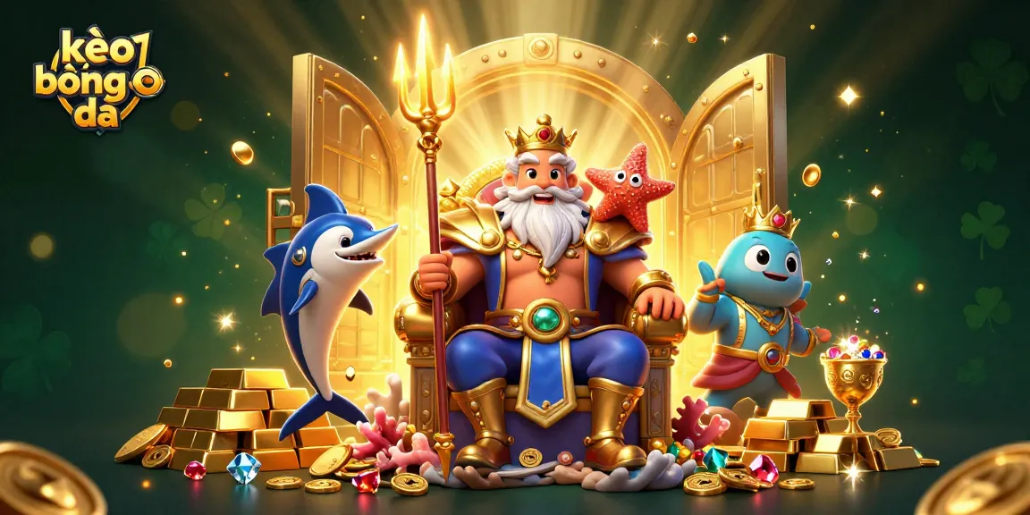 Engage with kèo bóng đá as Neptune and friends bask in treasure with vibrant energy and captivating elements.